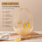AIBEDILA সিলিকন বেবি ফিডিং বিব | Waterproof Baby Bib - Image 5