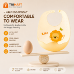 AIBEDILA সিলিকন বেবি ফিডিং বিব | Waterproof Baby Bib - Image 3